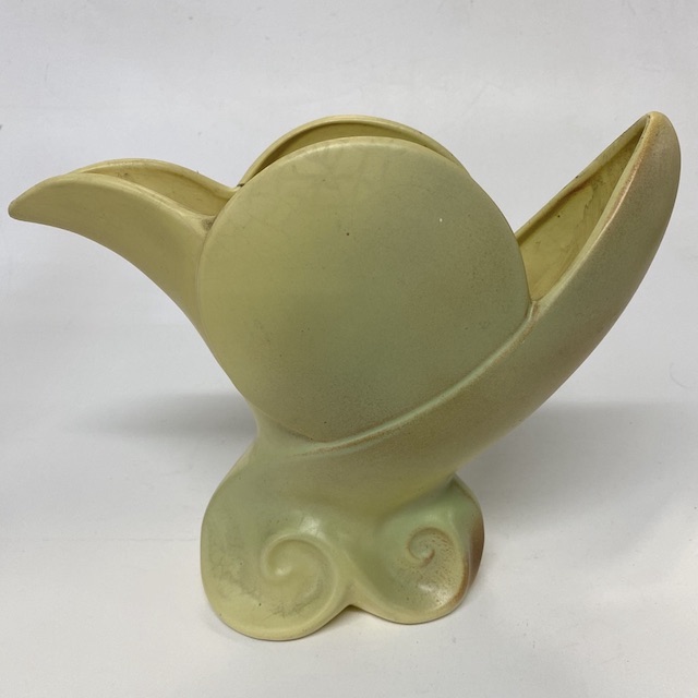 VASE, Art Deco - Australian Pottery Yellow